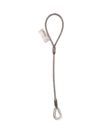 5/8" X 6' WIRE ROPE SLING,EYE/EYE W/ALUM.TAG