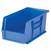 STACK & HANG BIN,5-1/2"W X 5"H X 10-7/8"D,BLUE