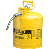 JUSTRITE 7250220 SAFETY CAN, 5 GAL, YELLOW (SEA234)