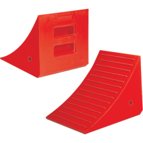 MO005 POLY WHEEL CHOCK, ORANGE
