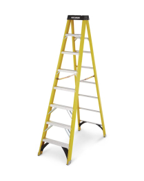 MAXIMUM 061-3013-6 Fiberglass 8-Foot Step Ladder, 300 lb