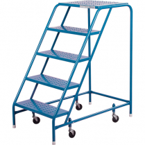 VC134 Rolling Step Ladder, 5 Steps, 18" Step Width, 46" Plat