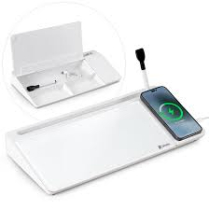 B0CGLTFQ97, Varhomax Glass Desk Whiteboard with Wireless Cha