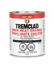 RUST-OLEUM TREMCLAD HIGH HEAT ENAMEL VERY FLAT BLACK 946ML