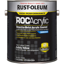RUST-OLEUM 314409 Gloss Safety Yellow ROCAcrylic Direct-to-M