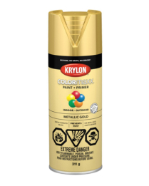 KRYLON COLORMAXX METALLIC GOLD SPRAY PAINT 12 OZ CAN