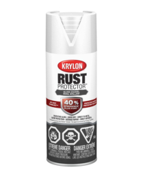 KRYLON RUST PROTECTOR ENAMEL,GLOSS WHITE,454G