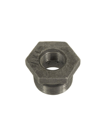 2" X 1-1/4" BLK HEX REDUCING BUSHING (08-02690) (08-08647)