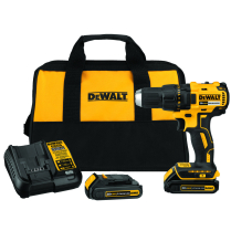 DEWALT DCD777C2 20V DRILL DRIVER KIT, C/W BAG 2BAT & CHARGER
