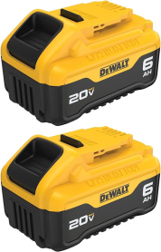 B01M751WC3 DCB206-2 20V, 6.0Ah LITHIUM ION BATTERY 2/PK