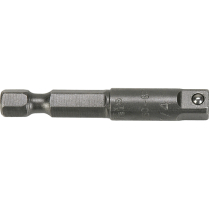 APEX HEX TO MALE SQUARE DRIVE EXT, 3/8" DRIVE, 2" L