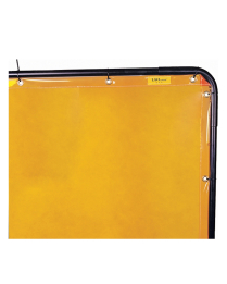 WELD-MATE WELDING SCREEN AND FRAME, YELLOW 6' X 6'