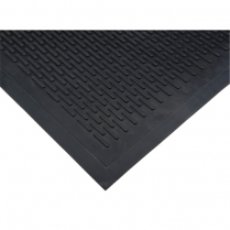 Low-Profile Matting, Rubber, Scraper Type, Solid Pattern,3X5