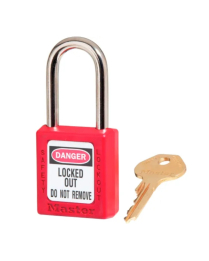 MASTERLOCK SAL134 Safety Padlock, Keyed Different 1-1/2" W