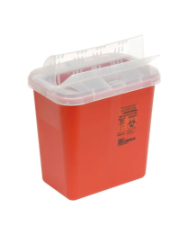 WBB170808 2-Gallon Biohazard Sharps Container Red