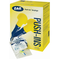 318-1002 PUSH-INS EAR PLUGS, UNCORDED, 200/BOX