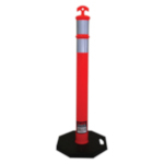 TGTD-4513 T-TOP DELINEATOR POST W/BLACK RUBBER BASE