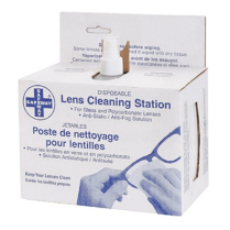 DISPOSABLE LENS CLEANING STATION