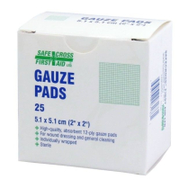 NORTH GB/1418A2 STERILE GAUZE PAD 2" X 2", BOX OF 25
