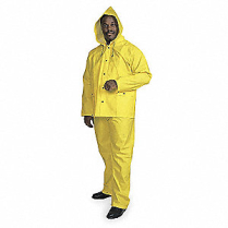 #N825JPY-L RAINSUIT, 3PC YELLOW, LARGE