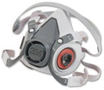 3M 6100 RESPIRATOR HALF FACEPIECE SMALL