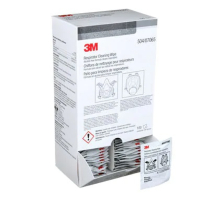 3M 504 RESPIRATOR CLEANING WIPE ALCOHOL-FREE IND PKG(100/BOX