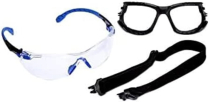 3M S1101SGAF S1101SGAF SAFETY GLASSES BLK/BLU CLEAR LENS