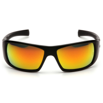 PYRAMEX SB5645D GOLIATH GLASSES, BLK FRAME, ICE ORANGE LENS
