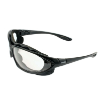 S0600D UVEX GLASSES, BLACK FRAME, CLEAR LENS