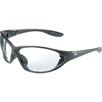 S0600X UVEX GLASSES, BLACK FRAME, CLEAR LENS