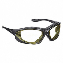 S0602X UVEX GLASSES BLACK FRAME, AMBER LENS