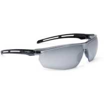 SCN SBA827 UVEX GLASSES, BLACK FRAME, REFLECTIVE LENS