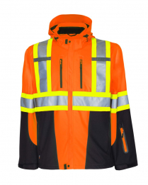 PROJOB Men's 3-Layer Hi-Vis Insulated Softshell