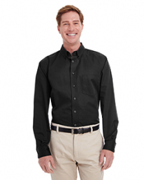 M581 Men's Foundation 100% Cotton Long-Sleeve Twill Shirt with Teflon&trade;