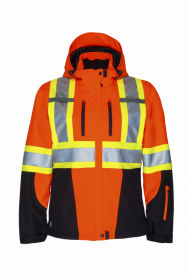 PROJOB P6424 WOMENS HI-VIS 3 LAYER INSULATED SOFTSHELL JACKET