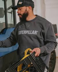 1050026 CAT MIDWEIGHT CREWNECK SWEATSHIRT GREY 2X