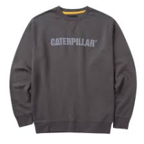 1050026 CAT MIDWEIGHT CREWNECK SWEATSHIRT GREY XL