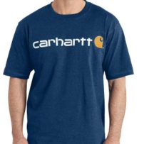 106538 CARHARTT RELAX FIT SS LOGO SHIRT BLUE 4X