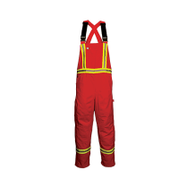 189US7 UNLINED HI VIS BIB OVERALL, ORANGE,2-M,8-L,8-XL,2-2XL
