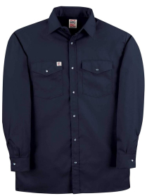247 SNAP WORK SHIRT, NAVY, MED