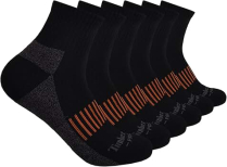 TB367678TB-M05 TIMBERLAND PRO TIPPED 6 PACK SOCKS LARGE