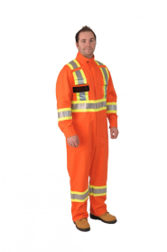 40479 HIGH VIS FR COVERALL 9OZ MEDIUM OR