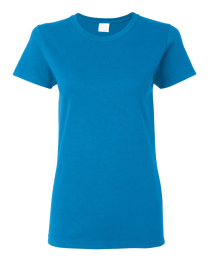5000L GILDAN WOMENS COTTON TEE BLUE LARGE