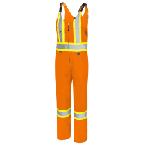 6617, SAFETY POLY/COTTON OVERALL, ORANGE, 42T
