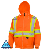6924, HI-VIZ SAFETY POLYESTER FLEECE, SMALL, ORG