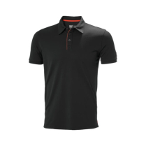 79248 HH KENSINGTON TECH POLO BLACK MED
