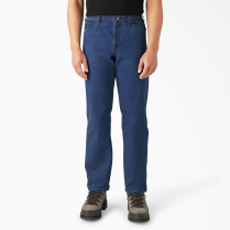 DICKIES REGULAR FIT 5-POCKET JEAN  ,W 33 ,L 30,SW IND BLUE