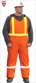 AGO HO340 ARC FR HI VIS HEAVYWEIGHT BIB OVERALL ORANGE LARGE