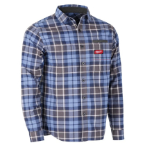M551U MENS GRID MILWAUKEE LONG SLEEVE SHIRT BLUE LARGE