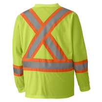 S05970 LONG SLEEVE HI VIS SHIRT YELLOW 4X